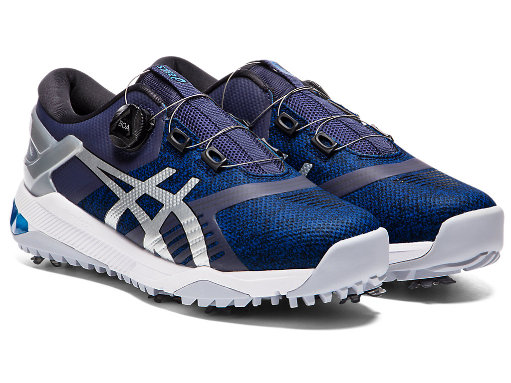 Sapatos de Golfe Asics Gel-Course Duo Boa Masculino Azul Marinho Prateadas | 7819-ANBUC