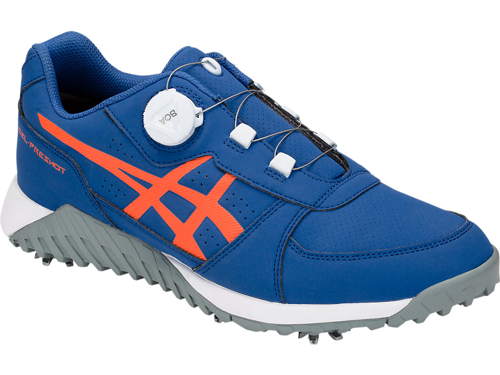 Sapatos de Golfe Asics Gel-Preshot Boa Masculino Azul Marinho Laranja | 9758-VQIYU