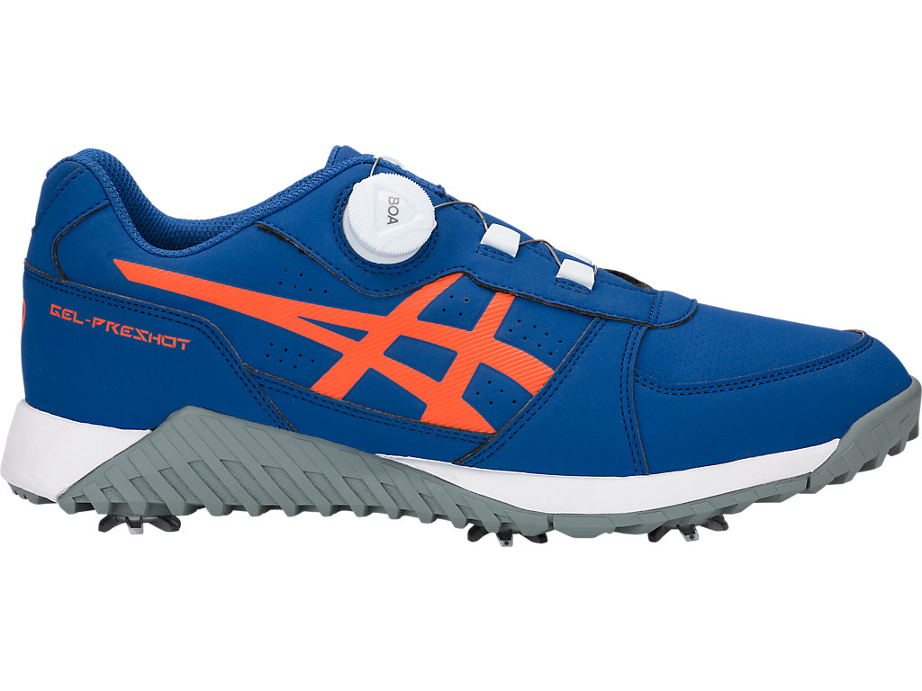 Sapatos de Golfe Asics Gel-Preshot Boa Masculino Azul Marinho Laranja | 9758-VQIYU