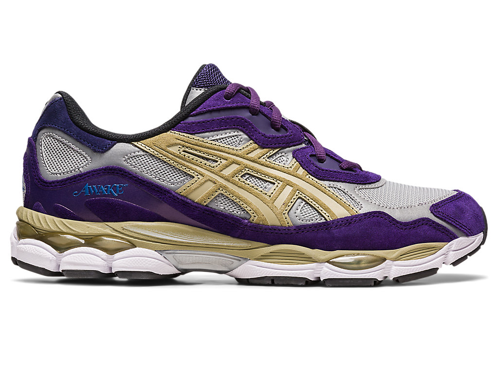 Sneakers Asics Awake Ny X Gel-Nyc Masculino Prateadas Roxo | 5649-PNHEQ