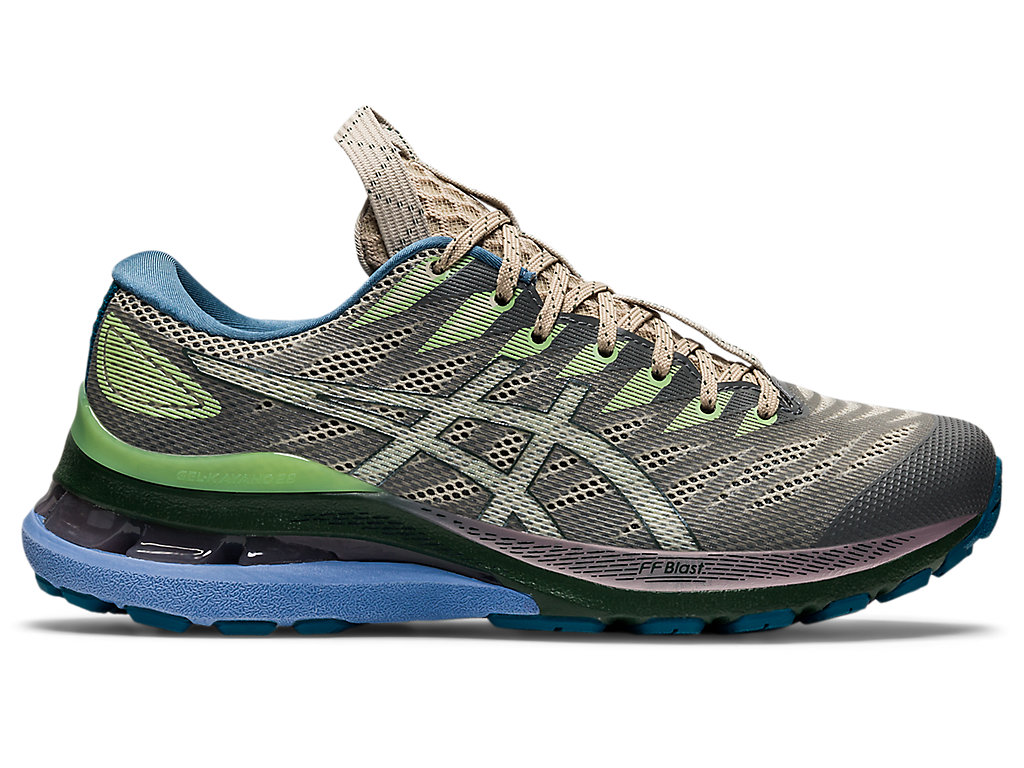 Sneakers Asics Fn3-S Gel-Kayano 28 Feminino Verde Oliva Azuis | 6074-ZOQIG