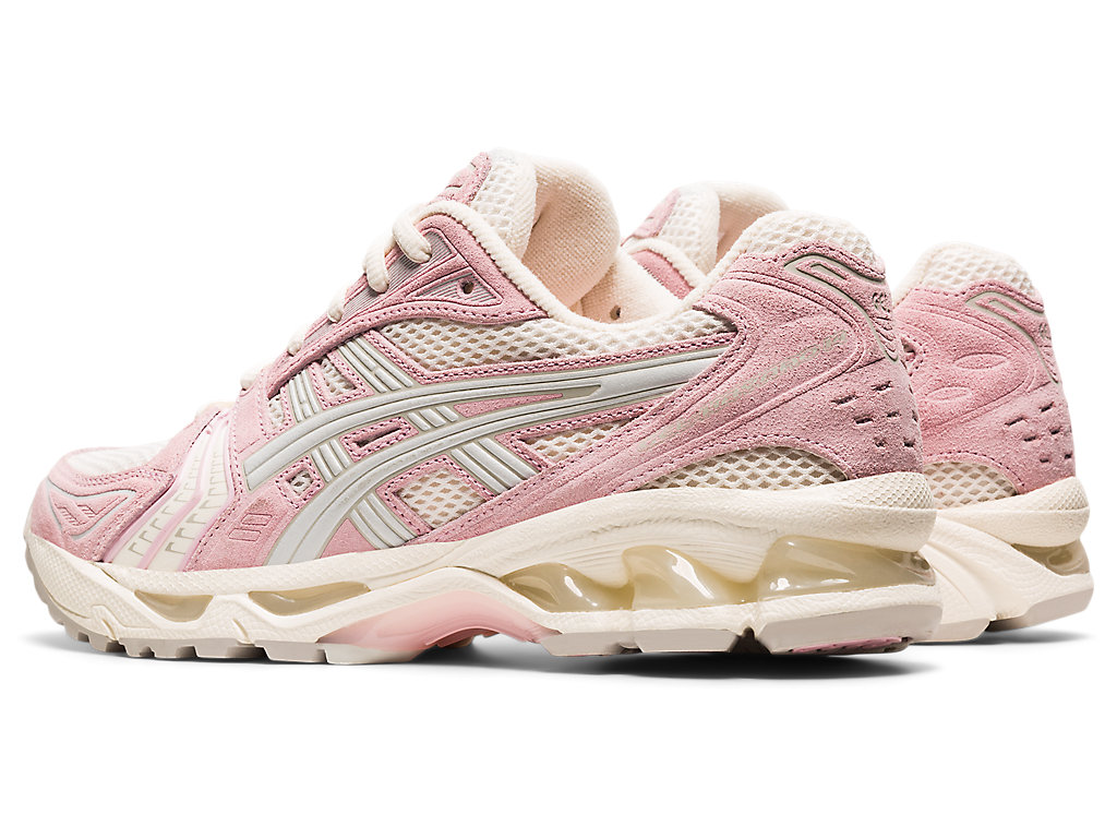 Sneakers Asics Gel-Kayano 14 Feminino Creme Rosa Luz Azuis | 7805-TECYN