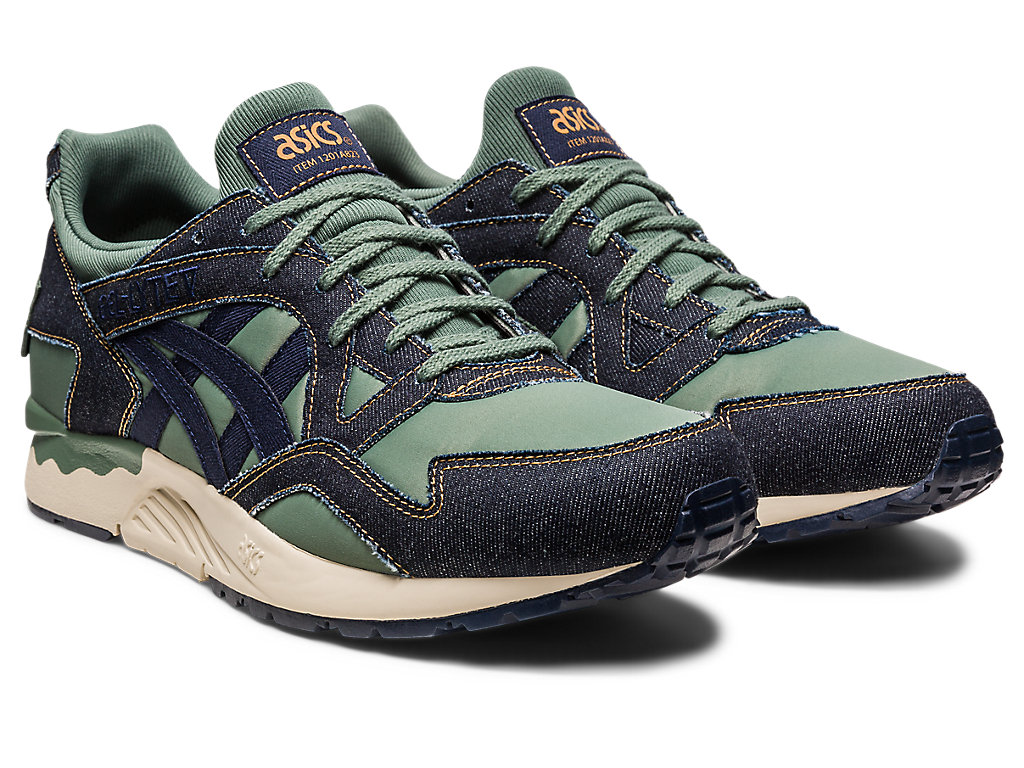 Sneakers Asics Gel-Lyte V Modern Patchwork Masculino Verdes Escuro | 0871-CZYLR