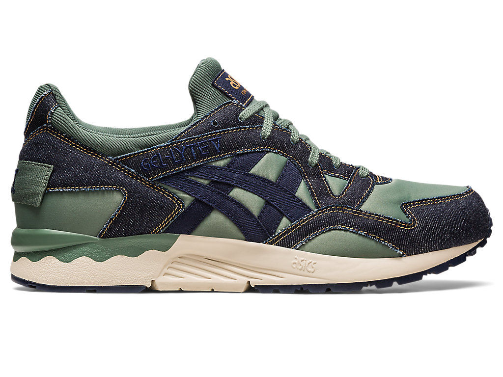 Sneakers Asics Gel-Lyte V Modern Patchwork Masculino Verdes Escuro | 0871-CZYLR