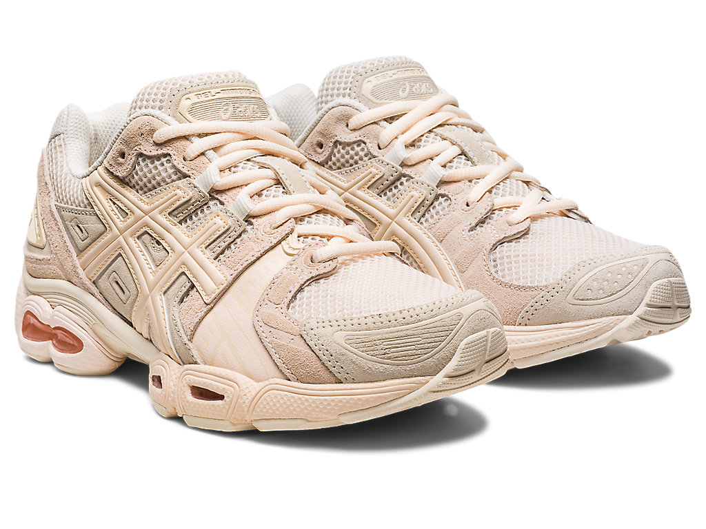 Sneakers Asics Gel-Nimbus 9 Feminino Bege Branco Coral | 8063-GPIJZ