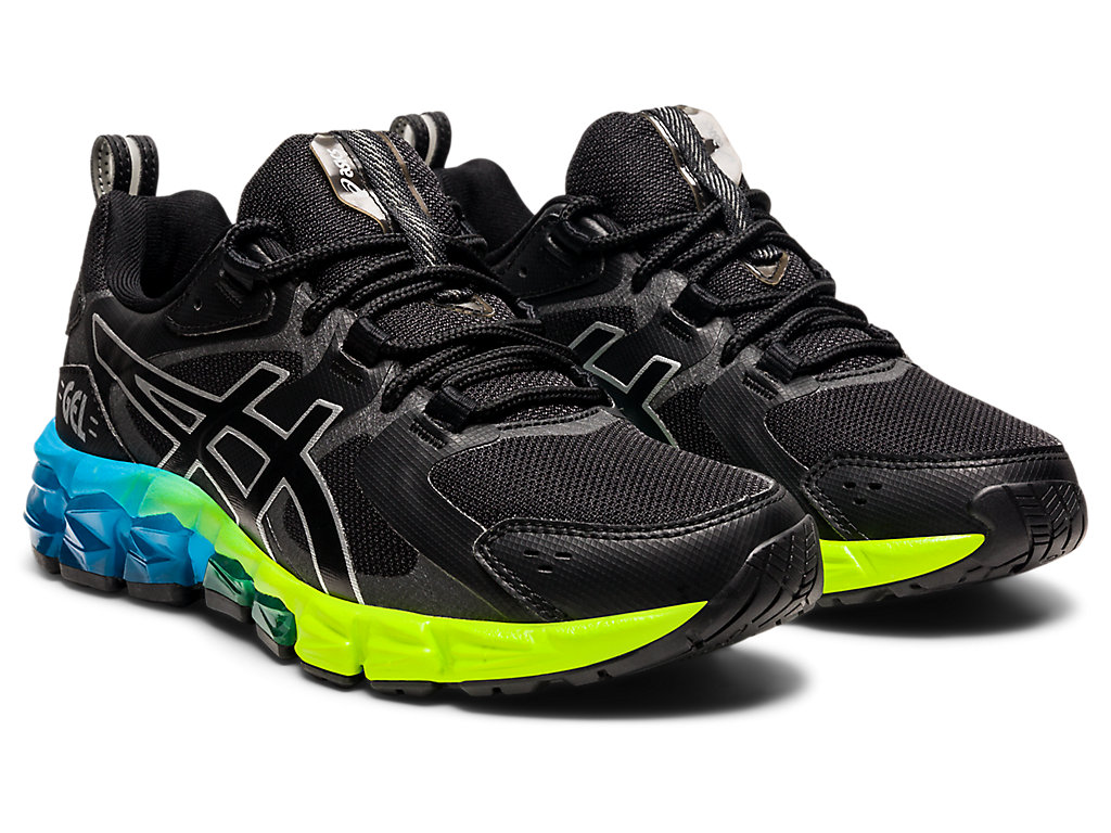 Sneakers Asics Gel-Quantum 180 6 Grade School Criança Pretas Azuis | 3820-FXZYR