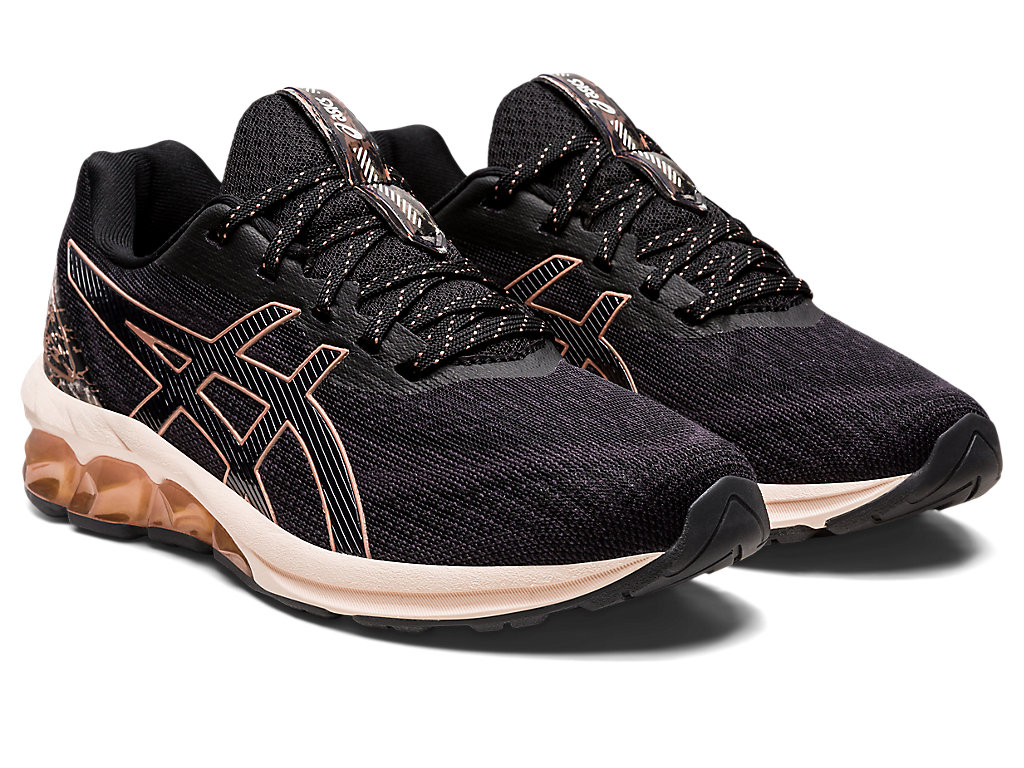 Sneakers Asics Gel-Quantum 180 Vii Feminino Pretas Rosa Douradas | 2175-NTIBZ