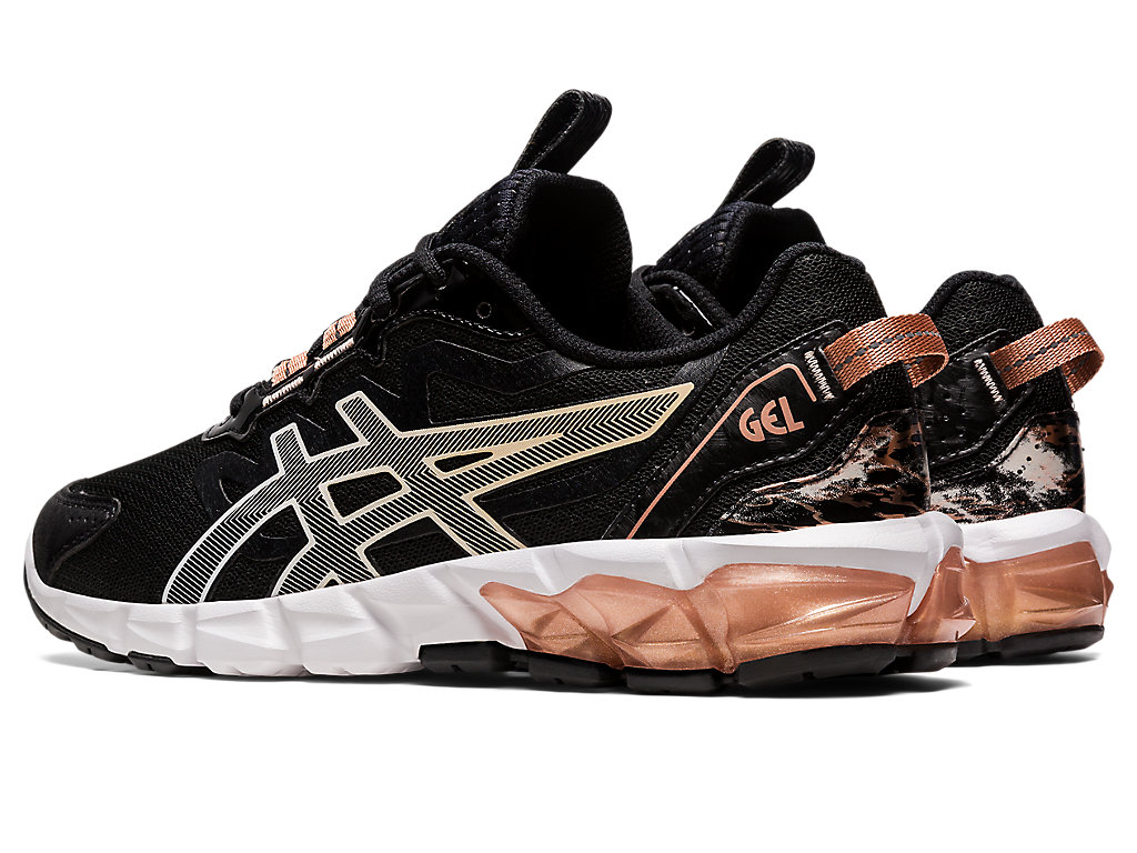 Sneakers Asics Gel-Quantum 90 Feminino Pretas Rosa Douradas | 5193-BAIEC