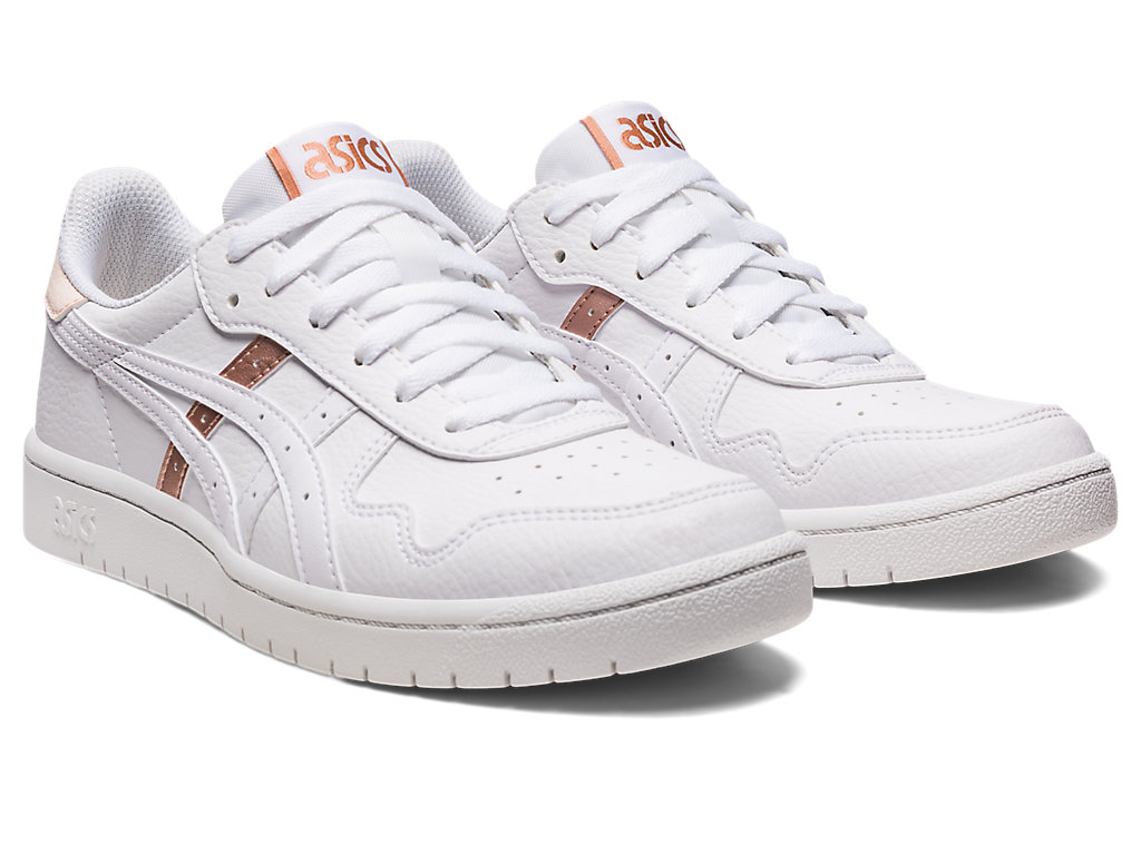 Sneakers Asics Japan S Feminino Branco Rosa Douradas | 9380-QEXBO