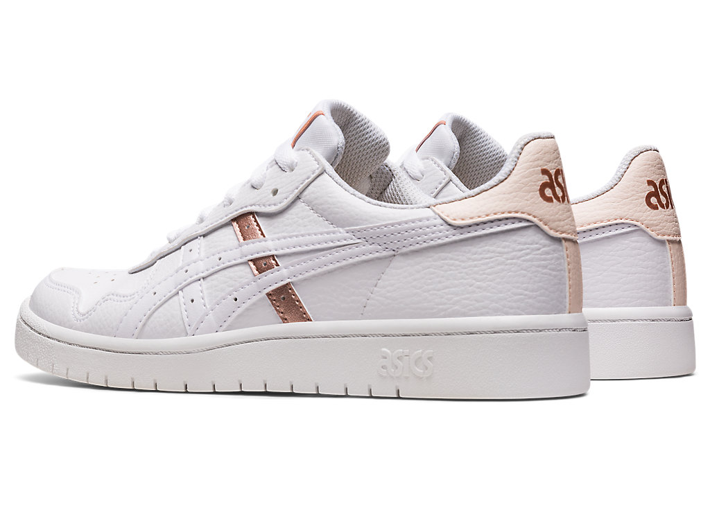 Sneakers Asics Japan S Feminino Branco Rosa Douradas | 9380-QEXBO