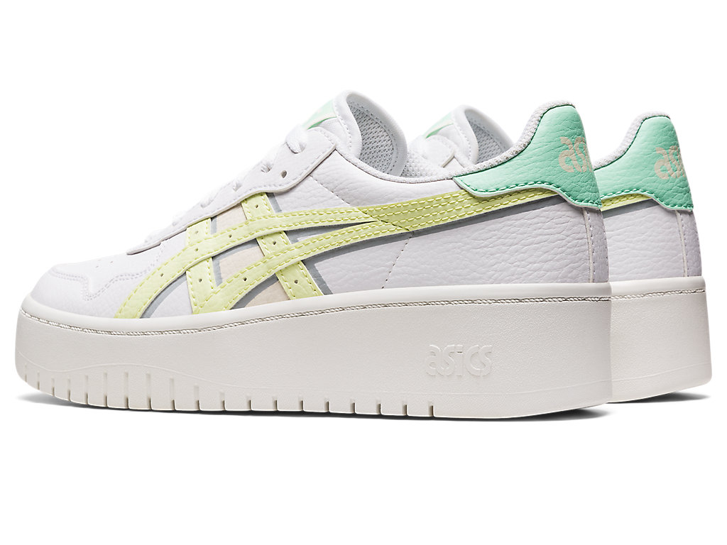 Sneakers Asics Japan S Pf Feminino Branco Amarelas | 3742-KPTNJ