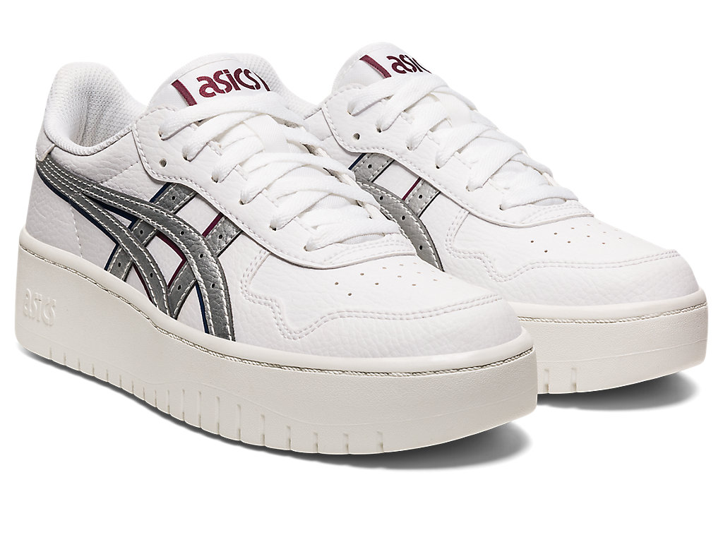 Sneakers Asics Japan S Pf Feminino Branco Prateadas | 5371-NHLBS