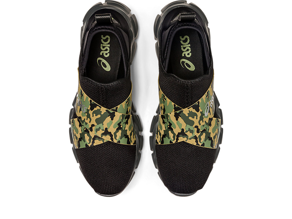 Sneakers Asics Quantum Lyte Slip-On Masculino Pretas Camufladas | 1243-XDHOM