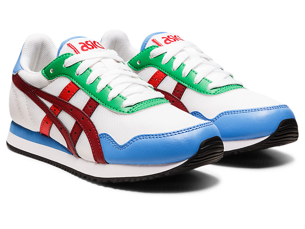 Sneakers Asics Tiger Runner Feminino Branco Bordeaux | 7206-QOXKZ