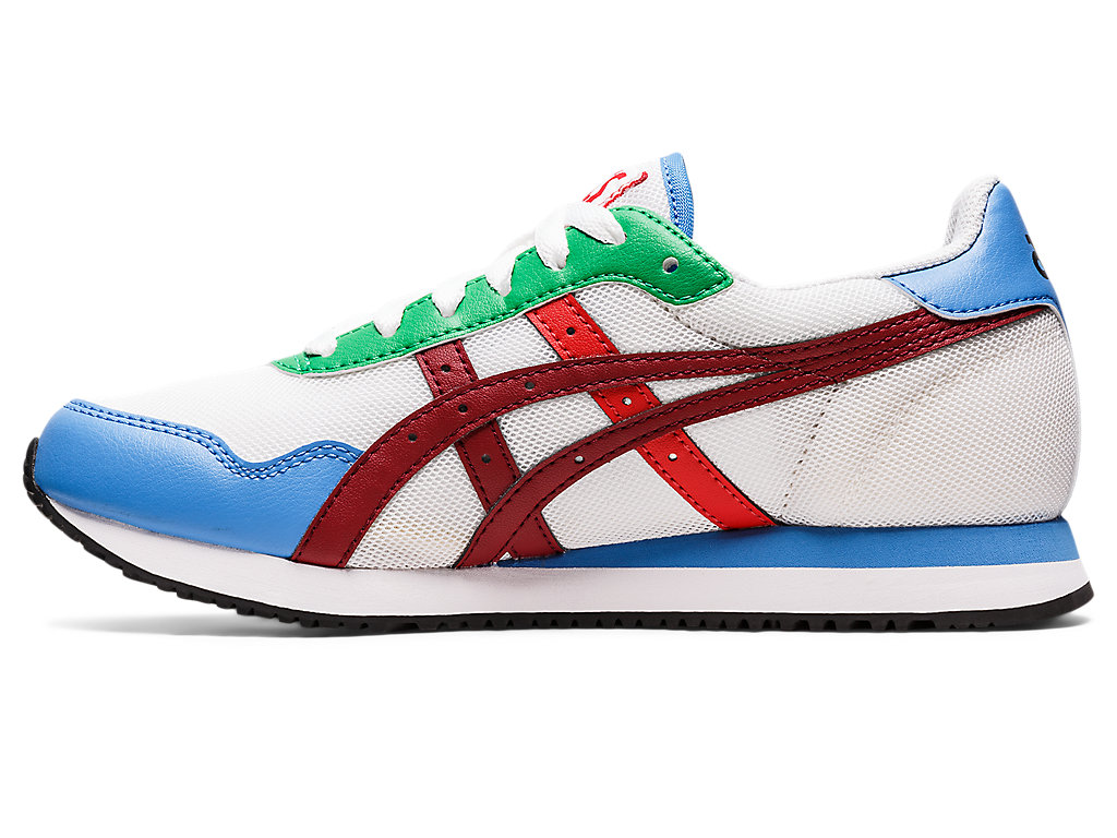 Sneakers Asics Tiger Runner Feminino Branco Bordeaux | 7206-QOXKZ