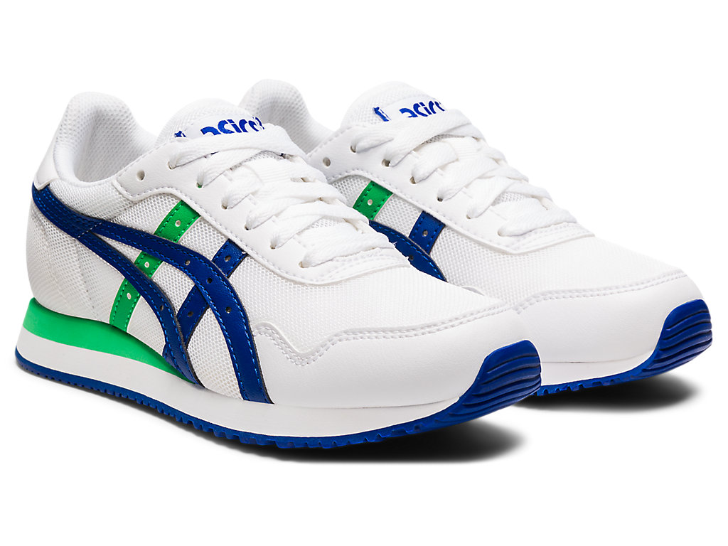 Sneakers Asics Tiger Runner Grade School Criança Branco Azuis | 6352-NIUWC