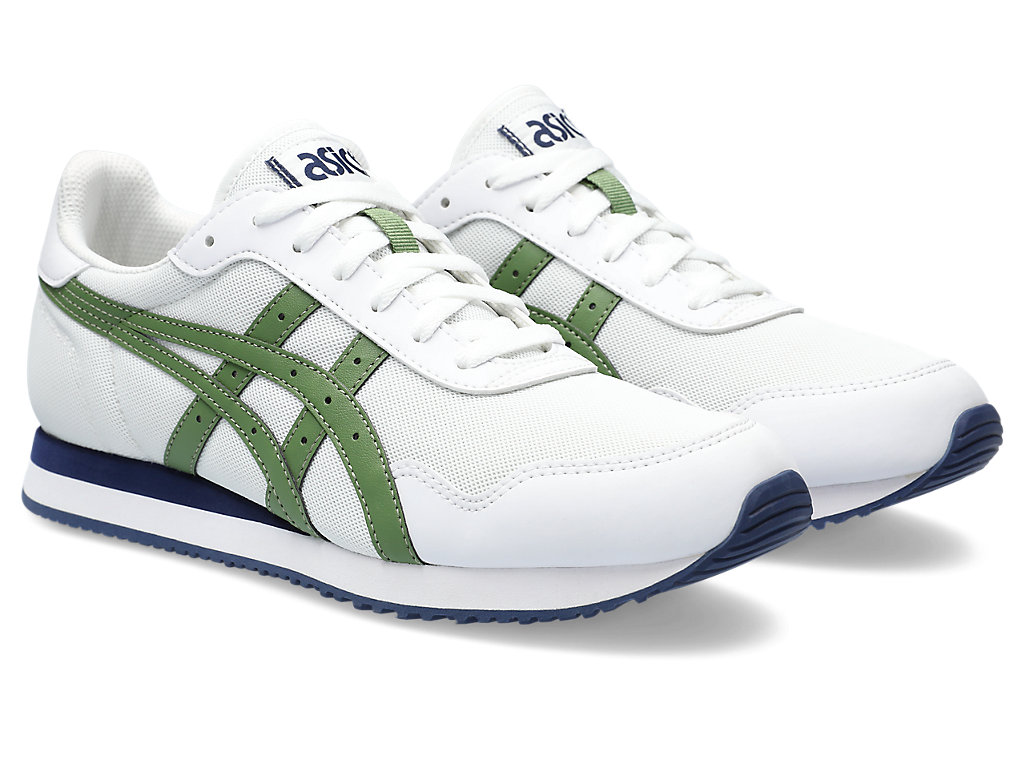 Sneakers Asics Tiger Runner Masculino Branco Verdes | 6079-SRGPM