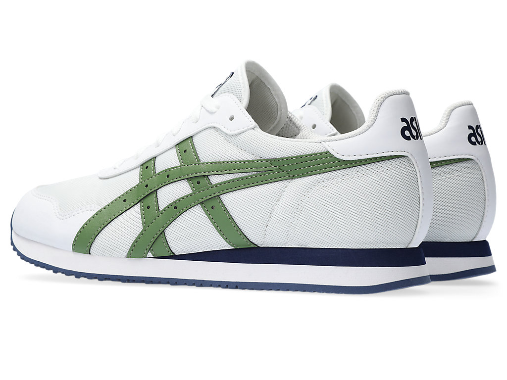 Sneakers Asics Tiger Runner Masculino Branco Verdes | 6079-SRGPM