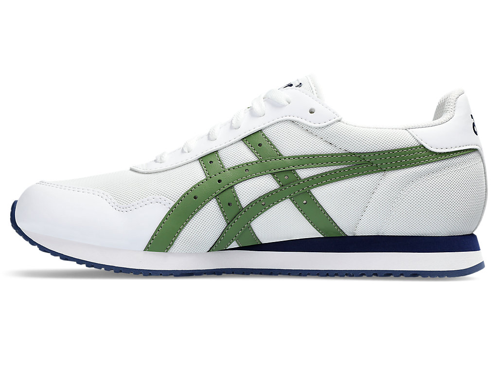 Sneakers Asics Tiger Runner Masculino Branco Verdes | 6079-SRGPM