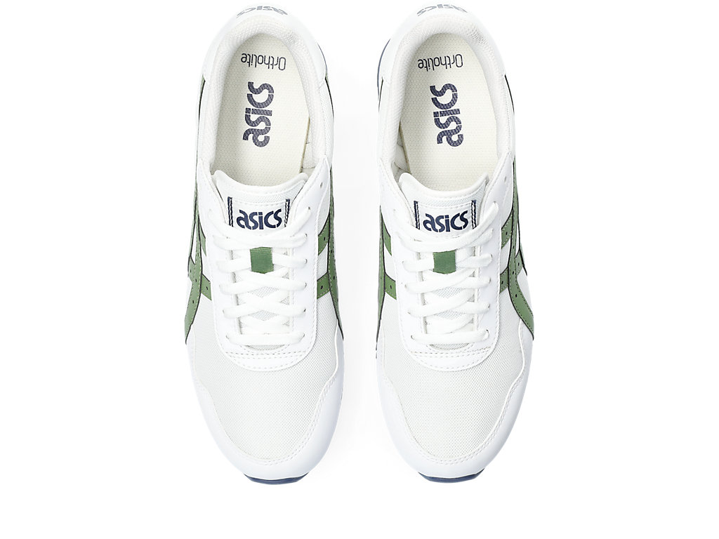 Sneakers Asics Tiger Runner Masculino Branco Verdes | 6079-SRGPM