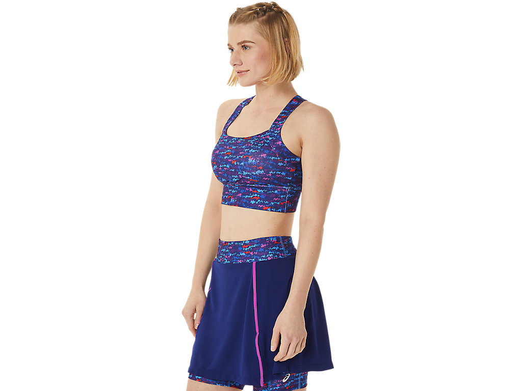 Sutiã Esportivo Asics New Strong 92 Printed Feminino Roxo | 4097-RVEMC