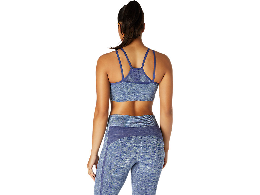 Sutiã Esportivo Asics Reversible Seamless Feminino Azuis | 4128-REHPI