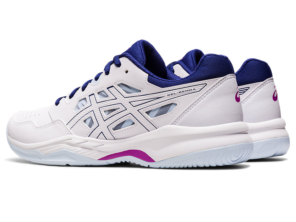 Tenis Interior Asics Gel-Renma Feminino Branco Azuis | 4159-BXEON