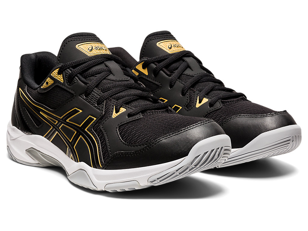 Tenis Interior Asics Gel-Rocket 10 Masculino Pretas Douradas | 0437-WFHUG