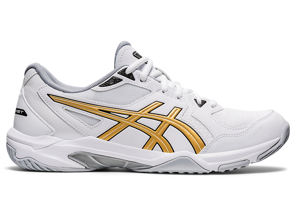 Tenis Interior Asics Gel-Rocket 10 Masculino Branco Douradas | 1635-HELXC