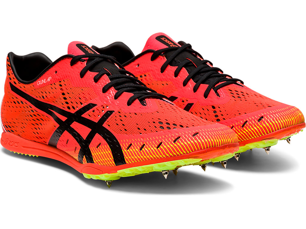 Tenis Interior Asics Gun Lap 2 Masculino Vermelhas Pretas | 5023-WFPBE