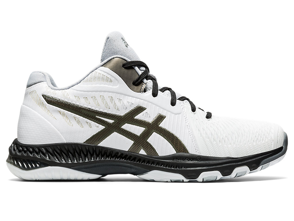 Tenis Interior Asics Netburner Ballistic Ff Mt 2 Masculino Branco Cinzentas | 0839-TXRWH