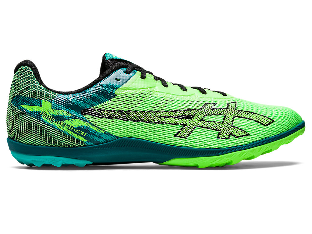 Tenis Interior Asics Resurgence Xc Feminino Verdes Pretas | 7143-EMIDX